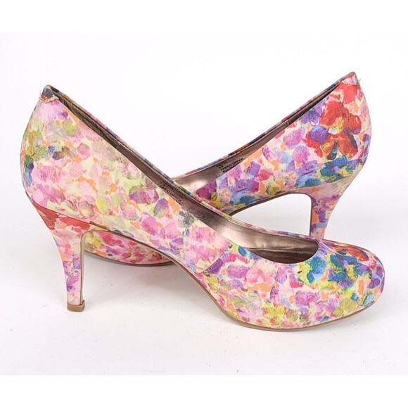 Madden Girl Getta Womens Size 9.5 Multicolor Stiletto Pump Heels Slip On Shoes - Picture 2 of 11